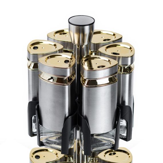 Набір баночок для спецій 12 шт. по 120 мл на підставці Карусель HP1327 | Зображення 2