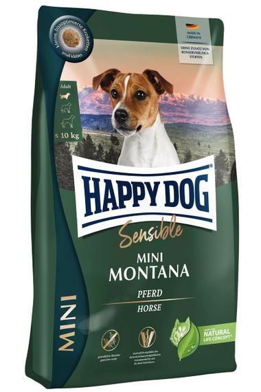 Сухий корм для собак з коніною Happy Dog Sensible Mini Montana, 800 гр