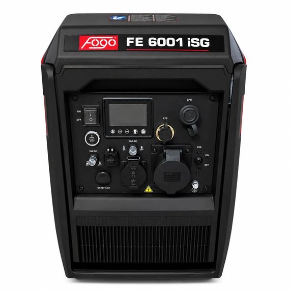Генератор електроенергії газобензиновий інверторний FOGO FE6001iSG (5.0/4.5 кВт, 230 В, 1.4 кг/год, 1.6 л/год, 50 кг) | Зображення 1