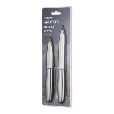 Набір ножів Ardesto Gemini Gourmet 2 предмети, нержавіюча сталь (AR2102GR) | Зображення 3