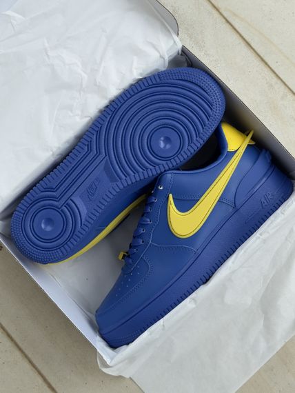 Кросівки Air Force 1 Low x AMBUSH Blue Yellow / аir форсе весна / літо / осінь 0249 39 25