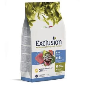 Сухой корм Exclusion Adult Tuna Medium Breed для взрослых собак средних пород 3 кг