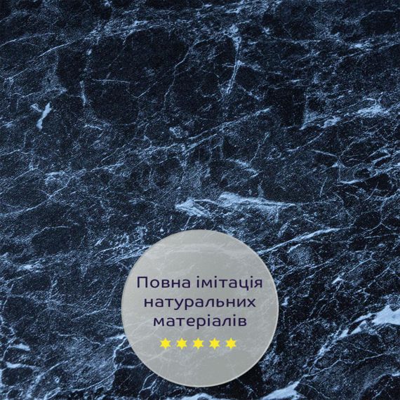 Декоративная ПВХ плита 1,22м х 2,44м х 3мм Черный мрамор SW-00001404 | Зображення 5