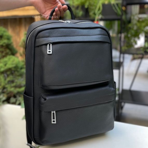 Чоловічий шкіряний  рюкзак для ноутбука і подорожей Tiding Bag SB-133863