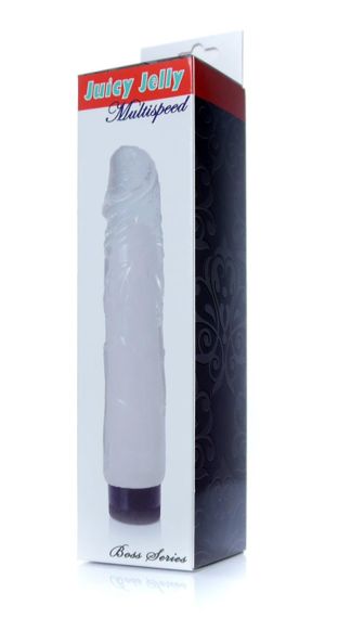 Вібратор Boss Series - Juicy Jelly Multispeed Clear, (довжина 22 см, діаметр 4 см) BS6700076 Sex Aura | Зображення 6