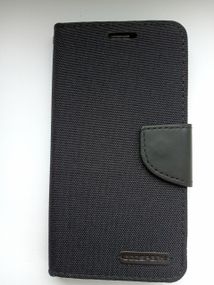 Чохол-книжка Goospery з тканини для Lenovo A6000 чорний