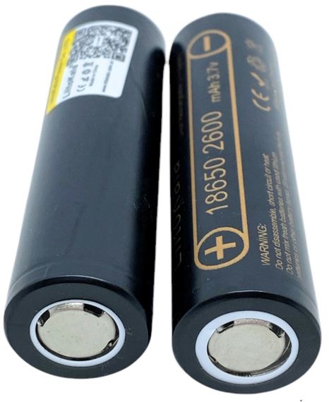 Акумулятор 2600 mAh чесна реальна ємність комплект 2 штуки 18650 3.7 V батарея літій-іонна Li-Ion | Зображення 5