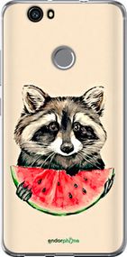 Чохол на Huawei Nova Єнотик з кавуном "4605t-439-2448"