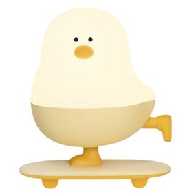 Ночник L63 Chicken on a Skateboard White / Yellow