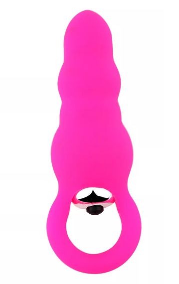 Анальная вибрирующая пробка с кольцом