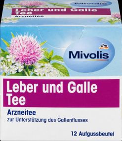 Фитосбор Mivolis Leber und Galle Tee 12 пакетиков – чай для поддержки печени и желчного пузыря
