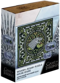 Пазл деревянный фигурный Игра Престолов Дом Старков XL