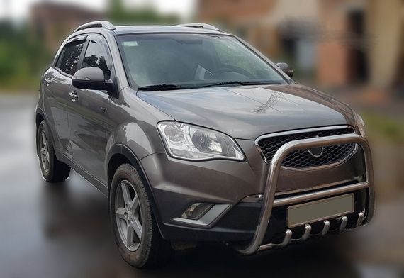 Кенгурятник F1-40 (нерж.) для SsangYong Korando 2010-2019 | Зображення 1