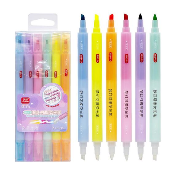Набір фломастерів 6 кольорів "пише-стирає" HD24-6 | Зображення 1