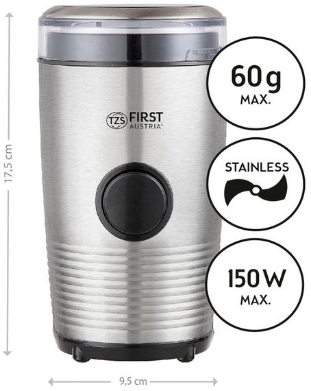 Кофемолка First FA-5480-1 150 Вт серебристая | Зображення 4