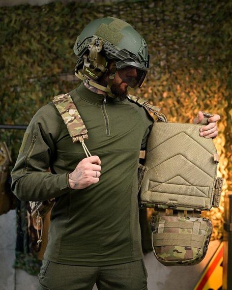 Плитоноска 4 точки быстрый сброс frion   с напашником   ПП7889 | Зображення 8