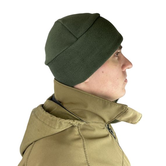 Шапка Милитари флис хаки Emily M (54 см) | Зображення 7