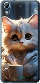Чохол на HTC Desire 628 Dual Sim Білий кіт "5646u-949-2448"