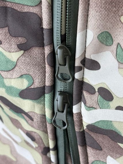 Куртка військова "Шторм" Soft Shell на флісі, мембранна Мультикам 50/5 | Зображення 9