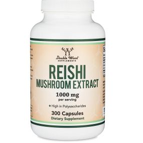 Грибной комплекс Double Wood Reishi Mushroom Extract 1000 mg (2 caps per serving) 300 Caps