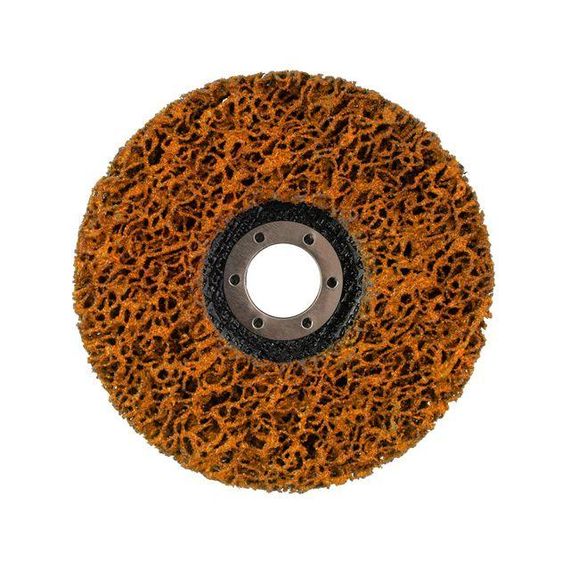 Диск зачистний з спіненого абразиву помаранчевий 125*22.2*13 мм, P46, T27 INTERTOOL BT-0605 | Зображення 1