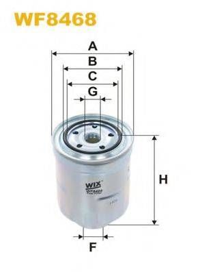 Фільтр паливний MITSUBISHI ASX, LANCER 1.8-2.2 DI-D 10- (вир-во WIX-FILTERS) WIX FILTERS WF8468 на MITSUBISHI OUTLANDER SPORT (GA_W_)
