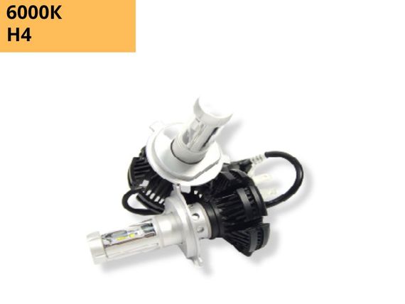 Лампи XPRO X3 H4 світлодіодні надяскраві LED в авто 6000К 50W 2 шт (X3 H4) | Зображення 1