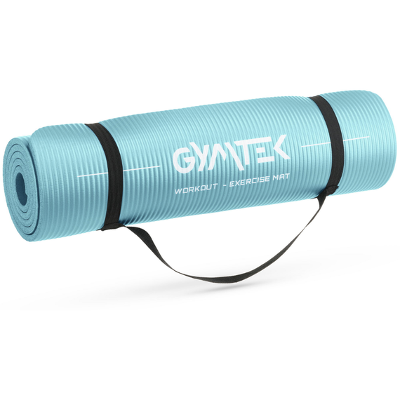 Килимок (мат) для фітнесу та йоги Gymtek NBR 1см бірюза | Зображення 7
