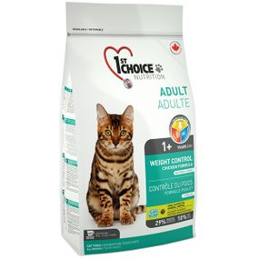 Корм 1st Choice Cat Adult Weight Control сухой с курицей для взрослых котов с излишним весом 2.72 кг