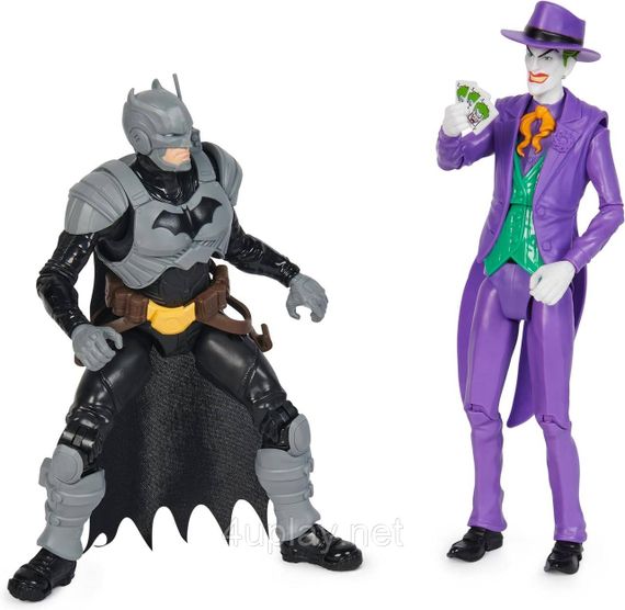 Оригинал DC Comics Batman Adventures Batman vs The Joker Набор 30см фигур Бэтмен против Джокера с аксессуарами | Зображення 5