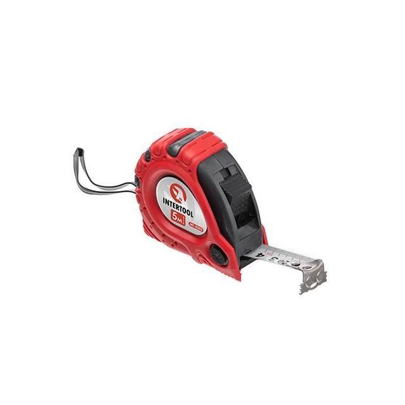 Рулетка з фіксатором 5 м "Супер Магніт" INTERTOOL MT-03051