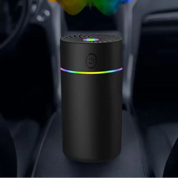 Автомобільний зволожувач повітря з підсвіткою, USB, Чорний/Зволожувач для авто/Аромодифузор у машину | Зображення 6