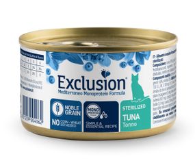 Корм Exclusion Cat Sterilized Tuna влажный с тунцом для стерилизованных котов 85 гр