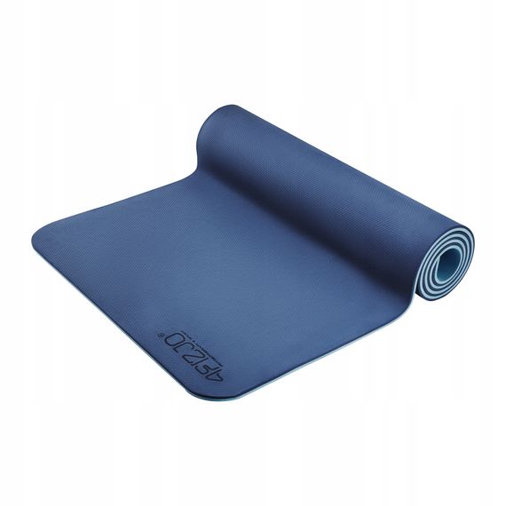 Килимок (мат) спортивний 4FIZJO TPE 180 x 60 x 0.6 см для йоги та фітнесу Blue/Sky Blue (P-5907739310132) | Зображення 1