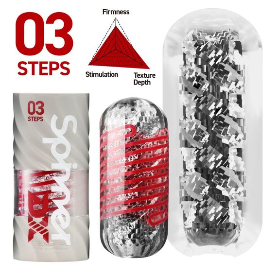 Мастурбатор Tenga Spinner DX 03 Steps, з пружною стимулювальною спіраллю всередині, потужний вплив | Зображення 1