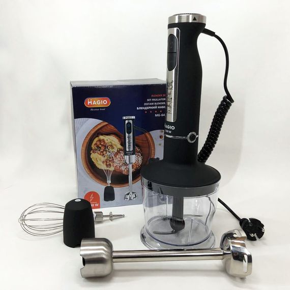 Блендер-подрібнювач занурювальний MAGIO MG-644 1200 Вт, блендер для дому, блендер для кухні, електричний | Зображення 9