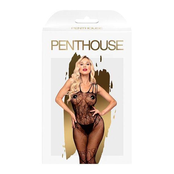 Бодістокінг з доступом до попки Penthouse - Dirty mind black XL sexstyle | Зображення 2