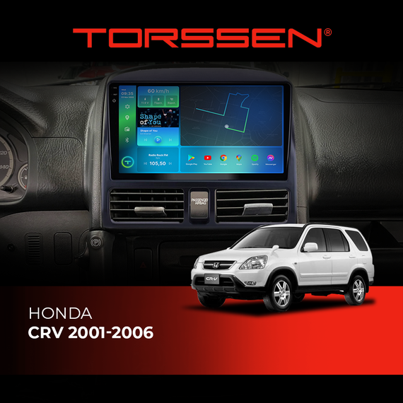 Штатна магнітола Torssen 2K DTS Honda CRV 2001-2006 F9432 4G Carplay DSP