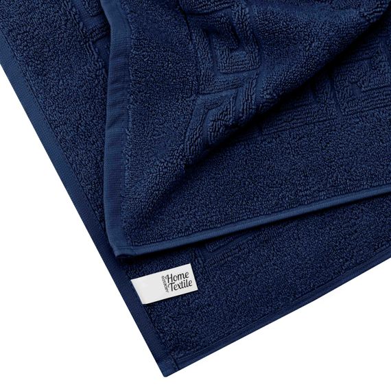 Килимок для ніг махровий Ardesto Home 50х70см, 100% бавовна, темно-синій (ART2557NA) | Зображення 1