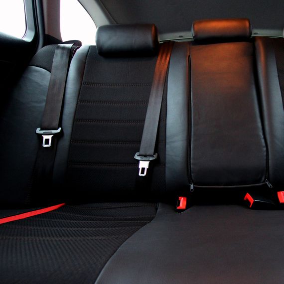 Чехлы на сиденья из экокожи и автоткани Dacia Logan 1 поколение 2004-2012 EMC-Elegant | Зображення 8