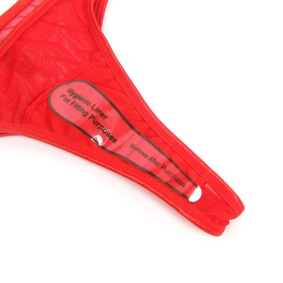 Красный сексуальный комплект белья в сеточку Star Night с цепочками и сердцами, L sexstyle | Зображення 9