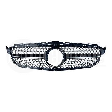 Решетка радиатора Mercedes Benz W205 18- (хром/чёрн. ) Diamond, AutoTechteile, 140 8811, 140 8809