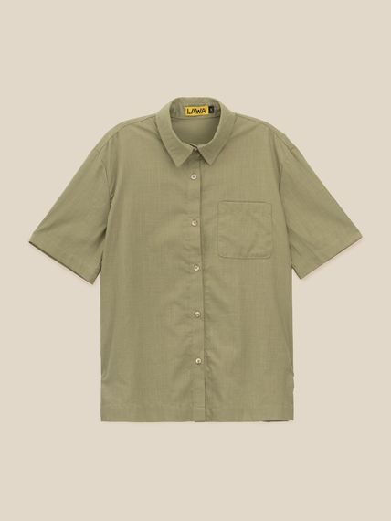 Сорочка однотонна жіноча LAWA K-WTC02312 S Світло-оливковий shop (2000999613685)