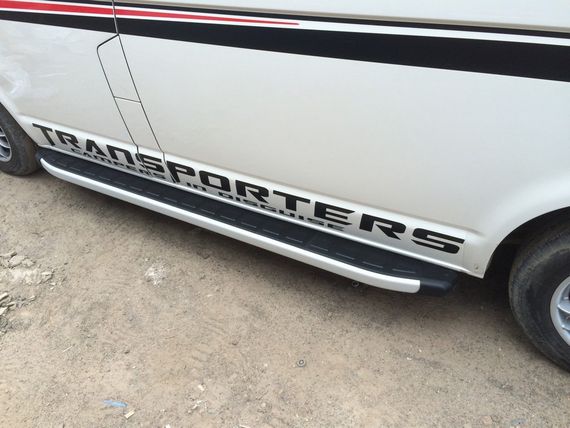 Бокові пороги Fullmond (2 шт., алюм) Довга база для Volkswagen T5 Multivan 2003-2010рр