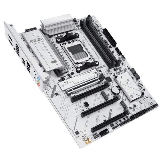 Материнcька плата ASUS B850 MAX GAMING WIFI W sAM5 B850 4xDDR5 M.2 HDMI DP WiFi BT ATX білий 90MB1M10-M0EAY0 | Зображення 3