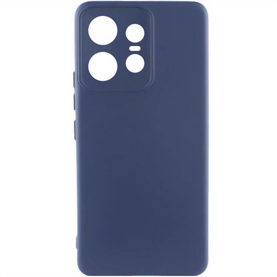 Чохол Silicone Cover Ummi Lakshmi Full Camera (AA) для Motorola Edge 50 Pro Синій / Midnight Blue