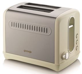 Тостер Gorenje T1100CLI/1100 Вт./разморозка/разогрев/ автоотключ/пластик+металл/бежевый (T1100CLI)