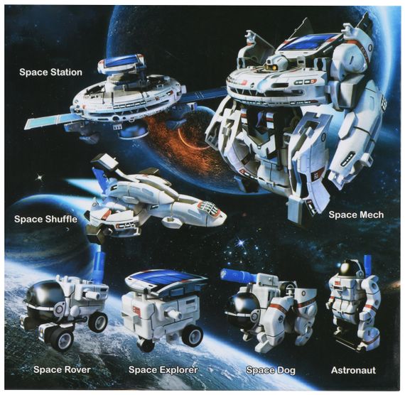 Робот-конструктор Same Toy Космический флот 7 в 1 на солнечной батарее (2117UT) | Зображення 4