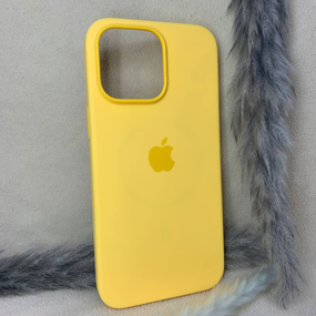 Чохол м'який Iphone 14 Pro Max MagSafe SoftTouch Протиударний Жовтий