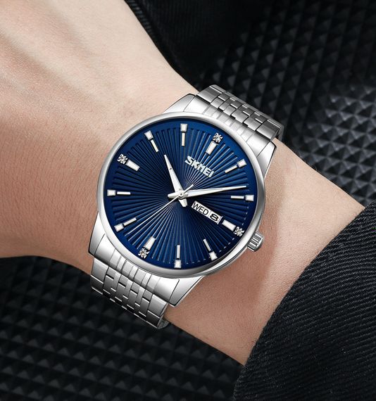 Skmei 9323SIBU Silver-Blue | Зображення 3